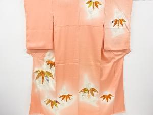 リサイクル　笹梅模様刺繍訪問着